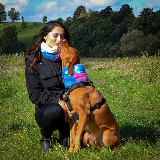 Matching Human and Pup Luxury Fleece Lined Snood Set