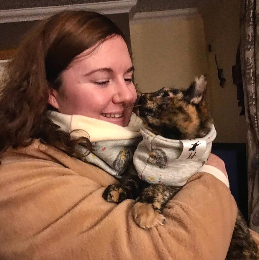 Matching Human and Pup Luxury Fleece Lined Snood Set